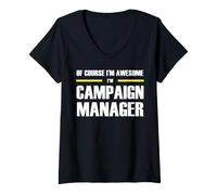 Women's The New Awesome Campaign Manager V-Neck T-Shirt