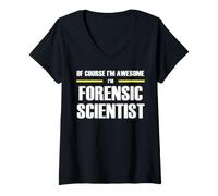 Women's The New Awesome Forensic Scientist V-Neck T-Shirt