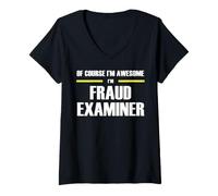 Women's The New Awesome Fraud Examiner V-Neck T-Shirt