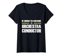 Women's The New Awesome Orchestra Conductor V-Neck T-Shirt
