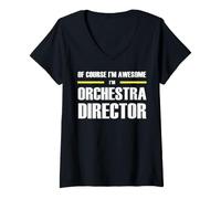 Women's The New Awesome Orchestra Director V-Neck T-Shirt