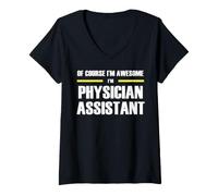 Women's The New Awesome Physician Assistant V-Neck T-Shirt