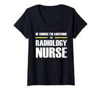 Women's The New Awesome Radiology Nurse V-Neck T-Shirt