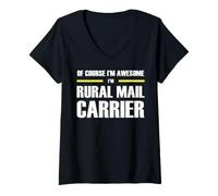 Women's The New Awesome Rural Mail Carrier V-Neck T-Shirt