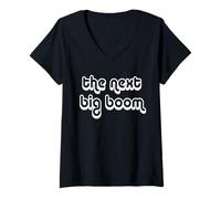 Womens The Next Big Boom V-Neck T-Shirt