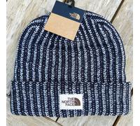 Womens THE NORTH FACE Salty Bae Black Faux Fur Lined BEANIE Hat NFbox4