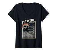 Women's The Odyssey Homer World Tour. Greek Classics. Epic. V-Neck T-Shirt