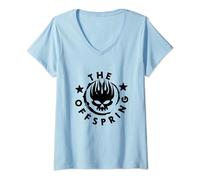 Womens The Offspring Official Star Logo V-Neck T-Shirt