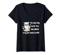 Womens The Only Thing Scarier Than Halloween is My Choices in Men V-Neck T-Shirt