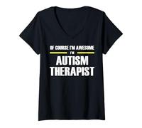 Women's The Original Awesome Autism Therapist V-Neck T-Shirt