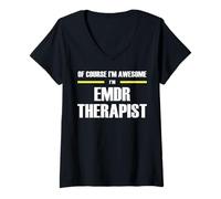 Women's The Original Awesome EMDR Therapist V-Neck T-Shirt