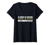 Women's The Original Awesome Instrumentalist V-Neck T-Shirt
