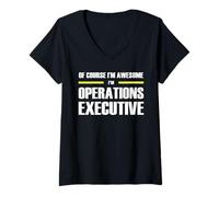 Womens The Original Awesome Operations Executive V-Neck T-Shirt
