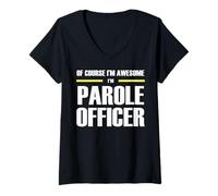 Women's The Original Awesome Parole Officer V-Neck T-Shirt