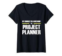Womens The Original Awesome Project Planner V-Neck T-Shirt