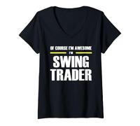 Women's The Original Awesome Swing Trader V-Neck T-Shirt