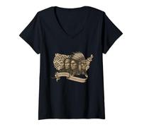 Womens The Original Founding Fathers Native American Chiefs Vintage V-Neck T-Shirt