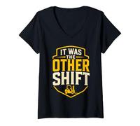 Women's The Other Shift Warehouse Forklift V-Neck T-Shirt