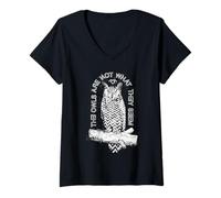 Womens The Owls are Not What They Seem V-Neck T-Shirt