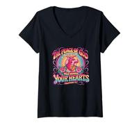 Womens The Peace of God Will Guard Your Hearts V-Neck T-Shirt