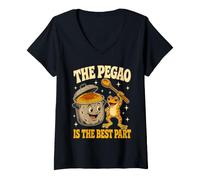 Women's The Pegao is The Best Part Puerto Rico V-Neck T-Shirt