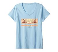 Womens The Phoenician Scheme Egyptian Matchbox Label V-Neck T-Shirt