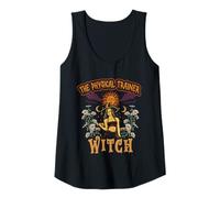 Womens The Physical Trainer Witch Halloween Fitness Coach Tank Top