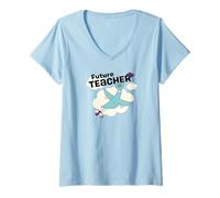 Womens The Pigeon Future Teacher V-Neck T-Shirt