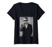 Women's The Pogues Frontman Shane MacGowan By David Corio V-Neck T-Shirt