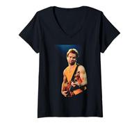 Womens The Police Frontman Sting Soul Cages Tour Whitley Bay 1991 V-Neck T-Shirt