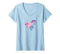 Womens The Powerpuff Girls Powerpuff Heart V-Neck T-Shirt