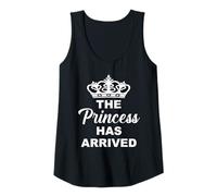 Womens The Princess Has Arrived Cute Tiara Crown Queen Daughter Tank Top