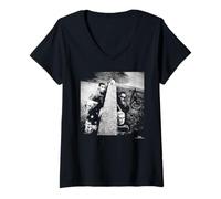 Women's The Prodigy Breathe Firestarter Promo by Phil Nicholls V-Neck T-Shirt