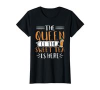 Women's The Queen of The Sweet Tea is Here Value Graphic T-Shirt