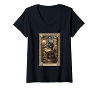 Women's The Reader Cute Dragon Book Tarot Fantasy Library V-Neck T-Shirt