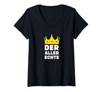 Womens The Real Crown V-Neck T-Shirt