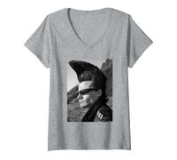 Women's The Revillos Eugene Reynolds New Wave David Corio V-Neck T-Shirt