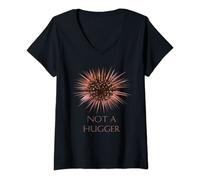 Womens The Sea Urchin Is Not A Hugger V-Neck T-Shirt