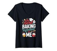 Women's The Secret Baking Ingredient is Me Chef V-Neck T-Shirt