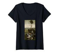 Womens The Ship of Fools by Hieronymus Bosch (1500) V-Neck T-Shirt