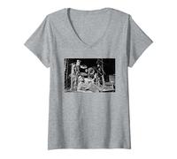 Womens The Smiths Andy Rourke Mike Joyce Johnny MARR Morrissey V-Neck T-Shirt