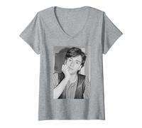 Womens The Smiths Johnny MARR This Charming Man Guitarist 1984 V-Neck T-Shirt