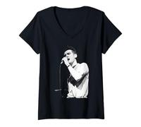 Womens The Smiths Live Morrissey Hatful of Sorrow 1984 V-Neck T-Shirt
