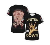 Womens The SOAD Down Music Rock Band System T Shirt Graphic tee Shirt Summer Short Sleeve Crewneck Loose Cute Casual Versatile Fashionable Classic Tees Tops S-XXL