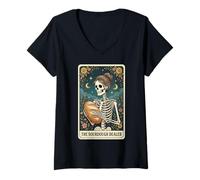 Women's The Sourdough Dealer Tarot Card V-Neck T-Shirt