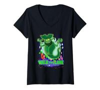 Womens The Spongebob Movie Walk The Plank Flying Dutchman Cartoon V-Neck T-Shirt