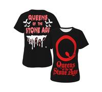 Womens The Stone Age Rock Band T Shirt Graphic tee Shirt Summer Short Sleeve Crewneck Loose Cute Casual Versatile Fashionable Classic Tees Tops S-XXL