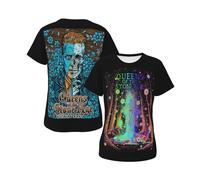 Womens The Stone Age Rock Band T Shirt Graphic tee Shirt Summer Short Sleeve Crewneck Loose Cute Casual Versatile Fashionable Classic Tees Tops S-XXL