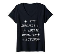 Womens The Summer I Lost My Mind Over A TV Show V-Neck T-Shirt