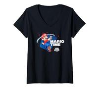 Women's The Super Mario Galaxy Movie Time Spin V-Neck T-Shirt